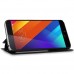 Meizu MX5 - PU Leather Flip Window View Stand Protective Phone Cover Case - Black